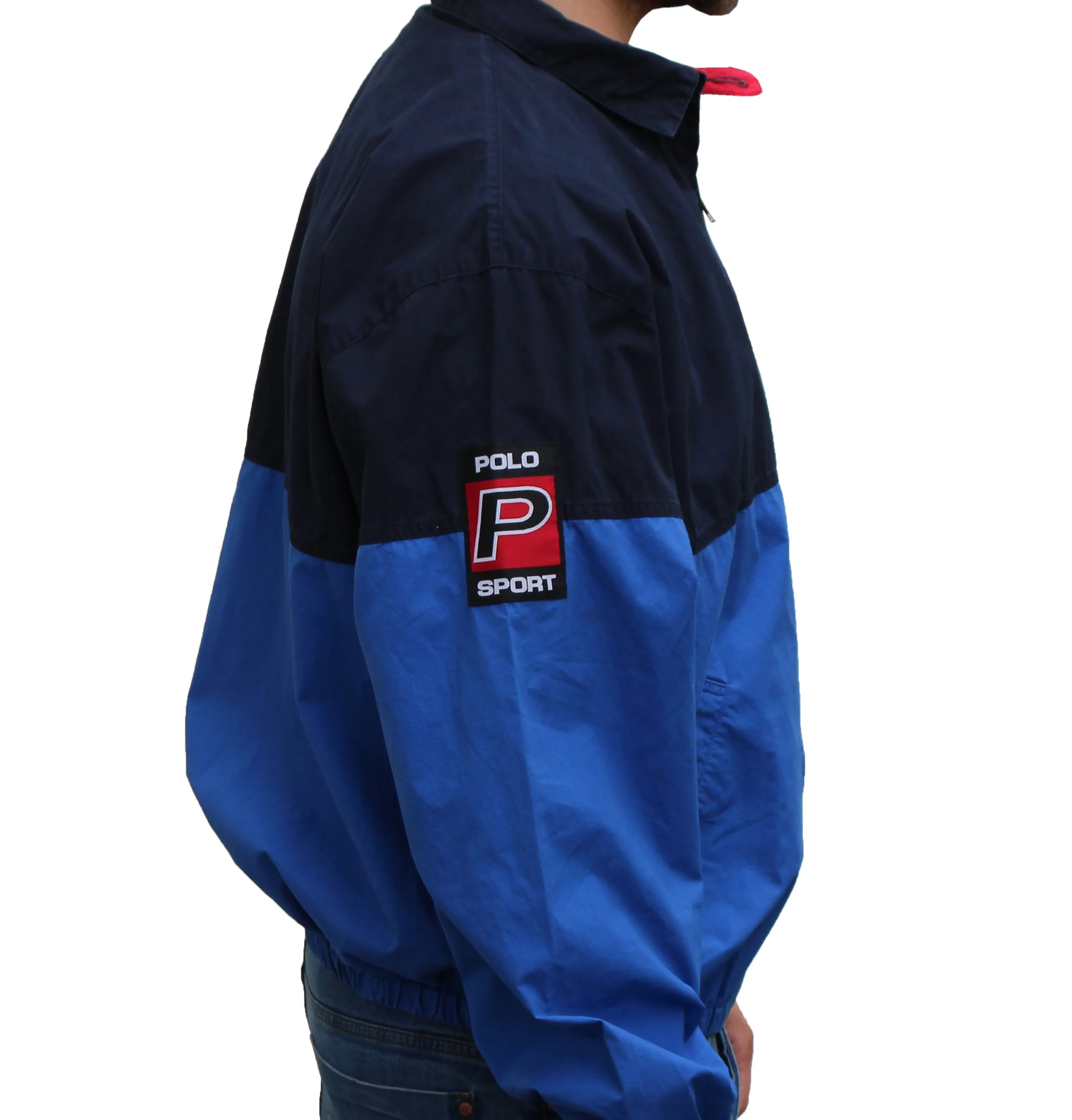 Vintage Polo Sport Ralph Lauren Blue Spell Out Jacket (Size